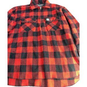Vintage Swanndri Men’s Jacket Sz 3XL Red Buffalo Plaid Wool 1/4 Zip New Zealand